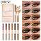 6pcs Liquid Eyeshadow Set, Pearly Glitter Matte Double Ended Eyeshadow, Pearly And Matte Finish, Smooth Delicate Texture Eyeshadow