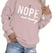 Plus Size Casual Sweatshirt, Women's Plus Crinkle Letter Print Long Sleeve Crew Neck Slight Stretch Pullover Sweatshirt, Casual Tops For Fall & Winter, Plus Size Women's Clothing