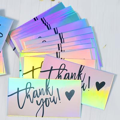 50pcs, Thank You Laser Cards Gift Holiday Greeting Card Wedding Invitation Card Thank You Card, Small Business Supplies, Thank You Cards, Birthday Gift, Cards, Unusual Items, Gift Cards