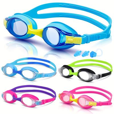 1pc Anti-fog Uv Protection Swimming Goggles, Leak-...