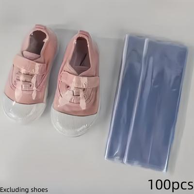 TEMU 100pcs, Heat Shrink Bag, Gift Packaging Bag, Basket Bag, Transparent Shrink Bag, Gift Box, Gift Supplies, Transparent Sealing Film, Heat Shrink Film