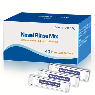 15pcs Travel-friendly Sodium Chloride Nasal Wash Packs, Nasal Wash Packets For Adult Nasal Care !