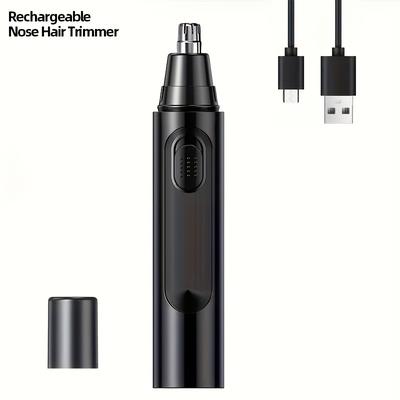Usb Rechargeable Electric Ear And Nose Trimmer For Men And Women, Painless Eyebrow And Facial Hair Removal Device