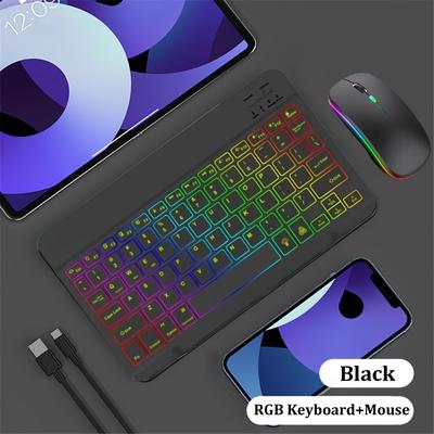 Ultra-slim Backlit Backlight Wireless Keyboard And Mouse For Ios Android Windows Phone/tablet English Keyboard And Mouse.