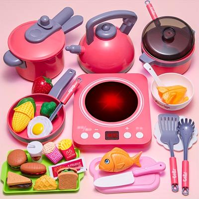 Play House Simulation Kitchen Cooking Baby Cooking...