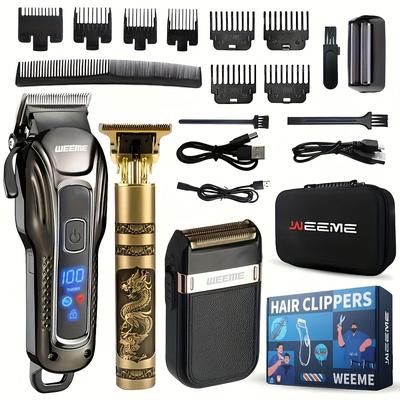 Professional Hair Clippers, Men's Grooming Shavers, Hair Carving And Styling Tools, Men's Personal Care Set, Body Hair Trimmers, Perfect Gifts For Lovers Father's Day Gift
