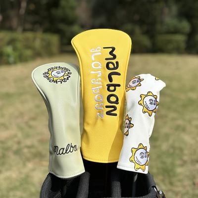 1pc/3pcs Golf Club Head Covers, Protective Cover F...