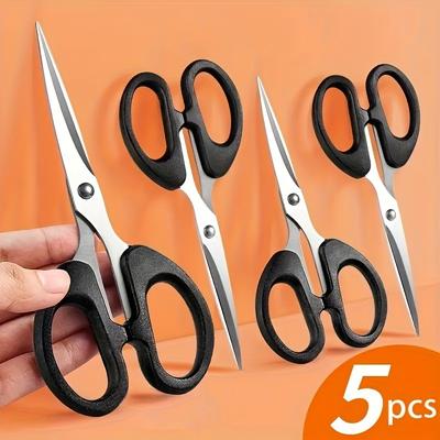 2pcs/5pcs Stainless Steel Sharp Scissors, Perfect For Paper Cutting, Fabric Cutting, Cutting Scissors, Kitchen Tools, Useful Tools