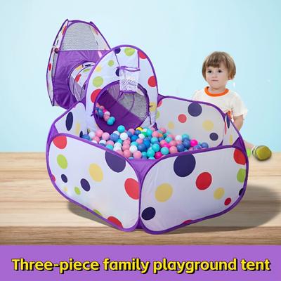 Indoor Children's Tent Ball Pool Tunnel Portable F...