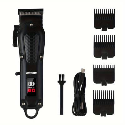 Electric Trimmer For Men Professional Hair Clipper Trimmer With Led Display Retro Oil Head Hair Clipper Hair Cutting And Care Machine Holiday Gift For Him