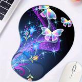Wrist Support Mouse Pad, Customized Mouse Pad Wrist Guard, Washable Mouse Pad Lycra Cloth, Non Slip Rubber Base, Silicone Wrist Support, Computer Office Mouse Pad Personalized Mouse Pad Wrist