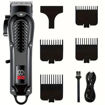 Men's Hair Clipper, Electric Hair Clipper Trimmer With Led Display, Hair Cutting Machine, Professional Cordless Hair Trimmer For Men, Father's Day Gift