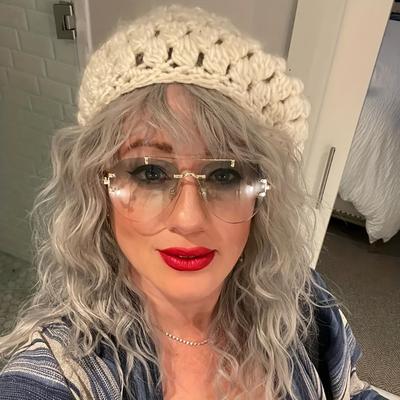 Grey Curly Wave Wigs For Women 18 Inch With Air Ba...