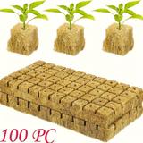 100pcs, No Soil Cultivation Seedling Blocks, Grow Blocks, Gardening Plant Growing Blocks, Breathable Felt Plant Growing Plant Blocks, Garden Raise Supplies