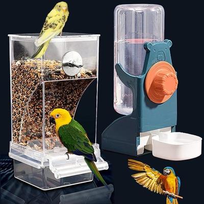 1pc/2pcs Bird Feeder Water Dispenser, Automatic Pa...
