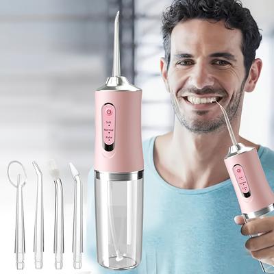 4 In 1 Oral Irrigator, Wireless Oral Irrigator, Oral Flusher, Oral Irrigator, Portable, Usb Charging, Suitable For Home Travel, Daily Dental Care For Men And Women