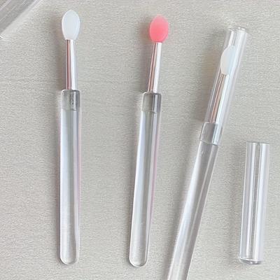 TEMU 3pcs Silicone Lip Makeup Brush With Dustproof , Lipstick Stick Applicator, Suitable For Lip Gloss, Lip Mask, Eye Shadow, Lip Cream, Makeup Tools