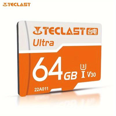 TEMU Teclast Card High Speed 512gb 256gb 128gb 64gb 32gb Xc V30 A1 U3 Class 10 Hd Mini Memory Card For Phone/tablet/camera/drone Micro Tf Card For Sd Adapter