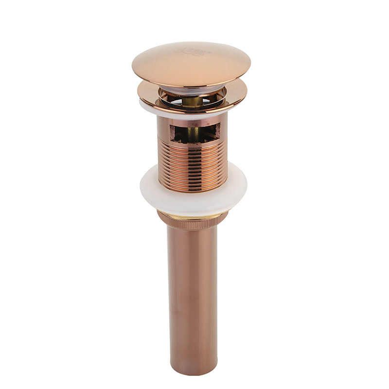 Pop Up Drain Stoper with Overflow SUS Stainless Steel Bathroom Vanity Sink Drain Lavatory Basin Sink Drain Chrome Finished