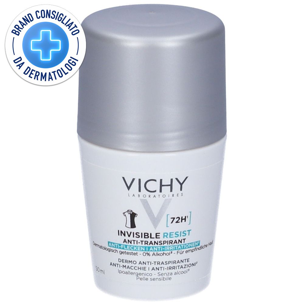 Vichy DeodoranteInvisibile - Roll-on anti-macchie, per donna 50 ml eff