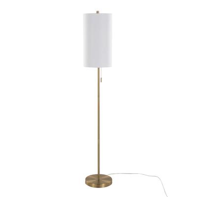 Bounty 62" Metal Floor Lamp by Lumisource in Gold White