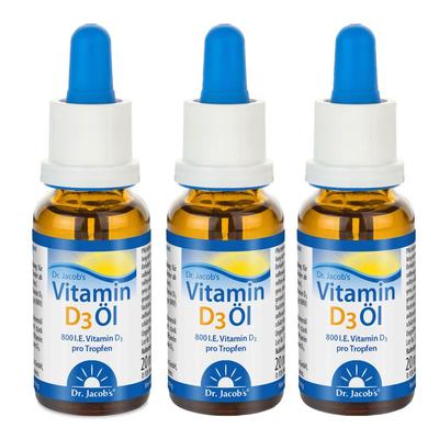 Vitamin D3 OEL DR Jacobs 3er-Pack 3x20 ml Tropfen zum Einnehmen Image