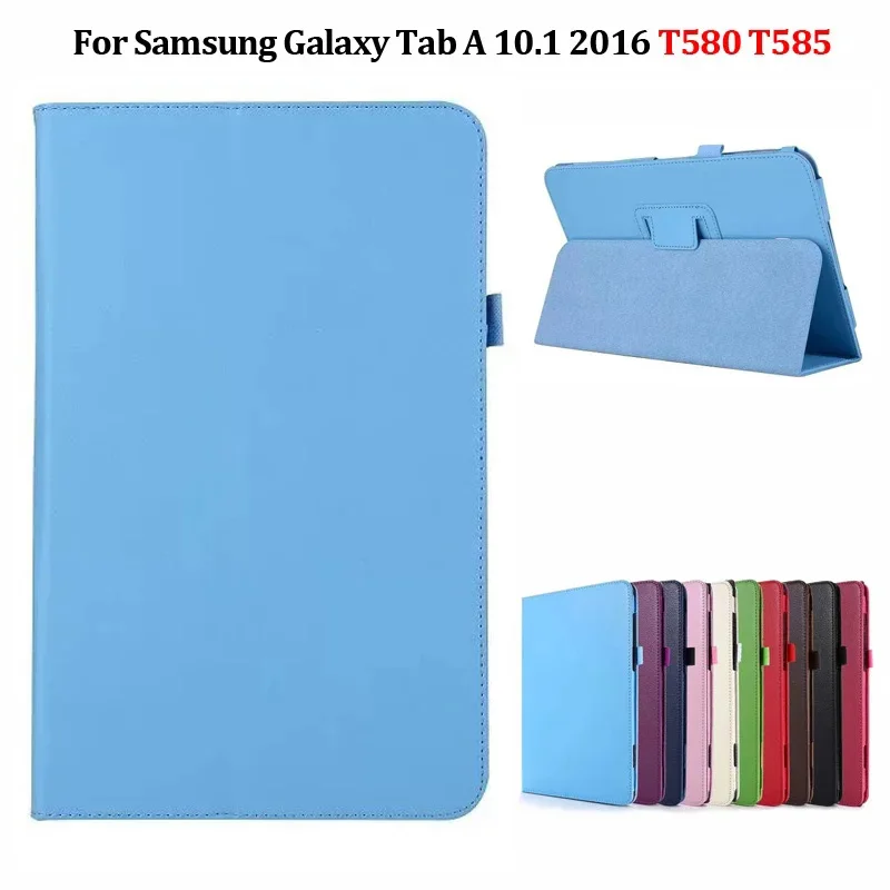 Tablet Coque für Samsung Galaxy Tab ein 10,1 Fall SM-T580 T585 Flip Cover Stand Shell für Samsung Galaxy Tab A6 Fall Funda Image