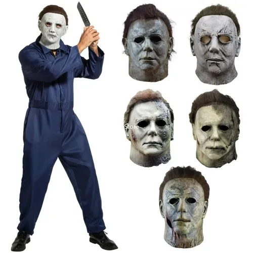 Michael Myers Masken Halloween Horror Cosplay Kostüm Latex Requisiten