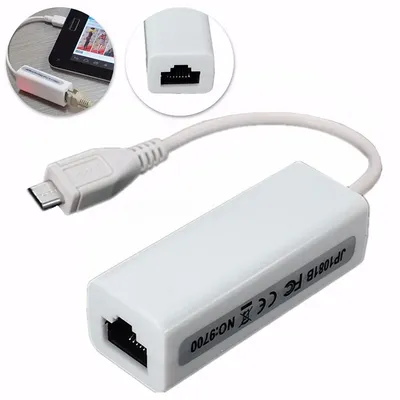 Neue Micro USB 2,0 5P zu RJ45 Netzwerke Lan Ethernet Kabel Konverter Adapter für Tablet PC EM88