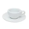 Neue verdickte runde Mund weißen Espresso italienischen Kaffee Konzentrat Tasse Untertasse 50ml