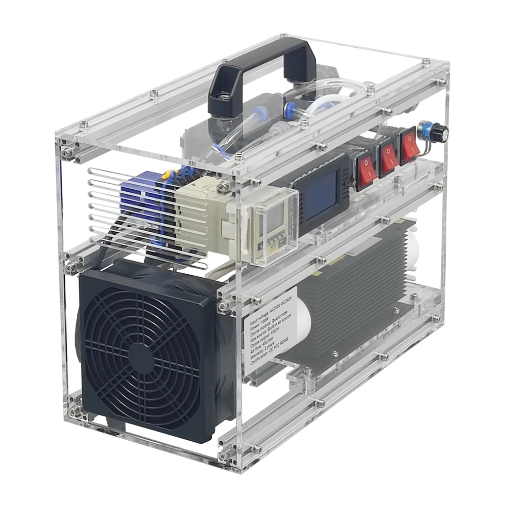 CE FCC ROHS 6SQY 10 g/h 10 Gramm einstellbare Acrylschale Ozonmaschine Öl Ozonator Wasser Luftreiniger für Küche und Toilette Image