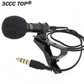 1PC 3M Professionals Car Audio microfono 3.5mm Clip Jack Plug Mic Stereo Mini microfono esterno cablato per Auto DVD Radio