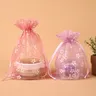 10 pz/lotto sacchetti regalo gioielli regalo stampato sacchetti con coulisse sacchetti pacchetto