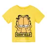 T-shirt Garfield felpa Garfield Cartoon Kids Summer girocollo a maniche corte in cotone a maniche