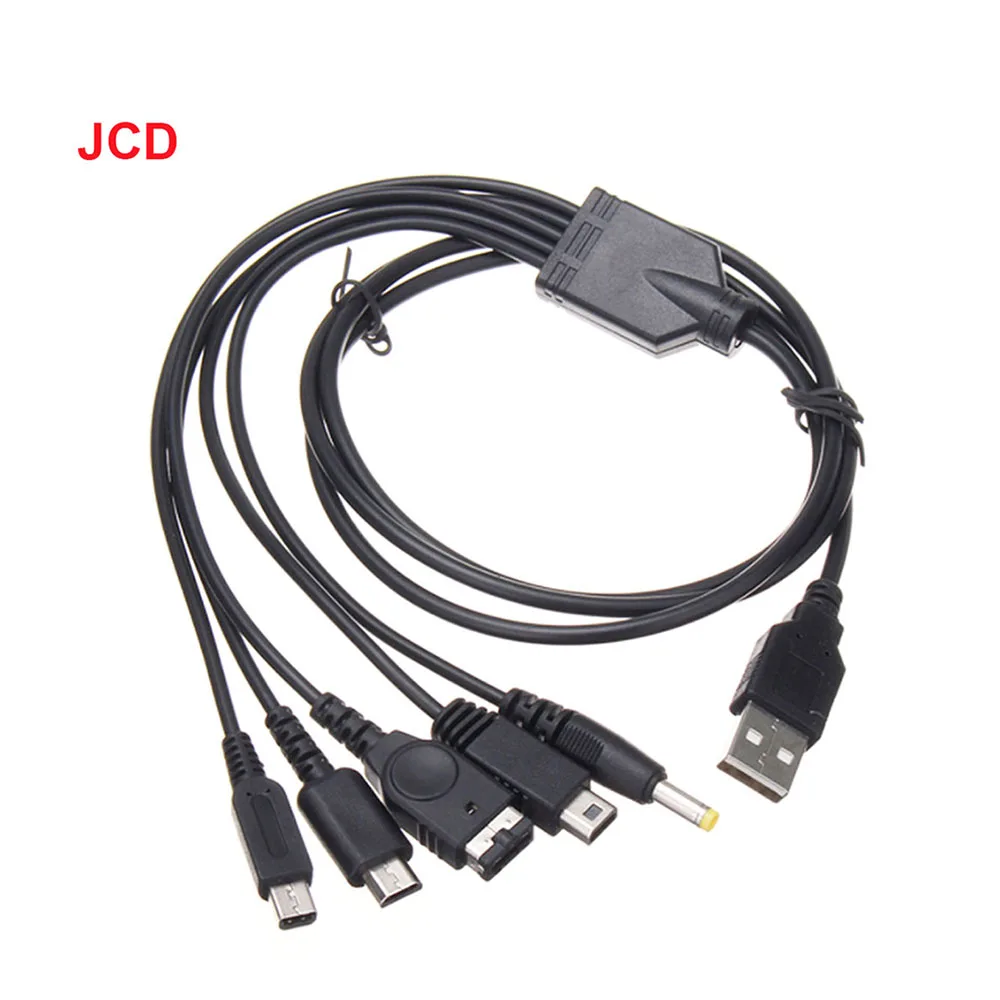 JCD 5 in 1 USB Ladekabel Für NEUE 3DS XL NDS Lite NDSI LL WII U Ladegerät Für GBA Für PSP 1000/2000 3000 Gaming Kabel Image