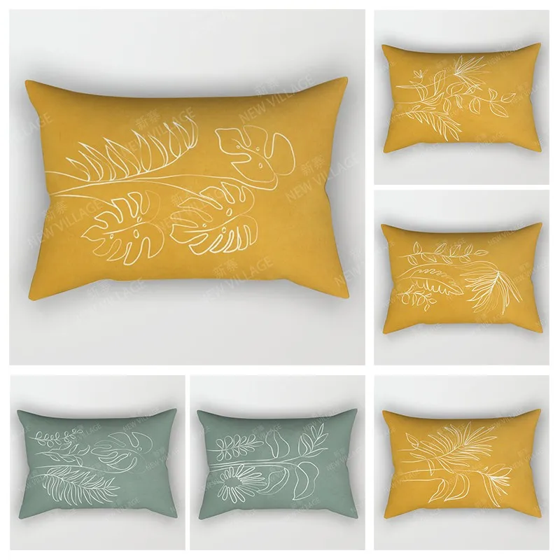 Nordic Herbst Wohnkultur 30*50 Dekokissenbezug Sofa moderne abstrakte geometrische Boho Wohnzimmer Kissenbezug 50x70 30x50 40x60 Image