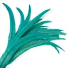 50PCS Green Rooster Tail Feather Real Rooster chicken Plumas fagiano Cock-Tails Plumes Party
