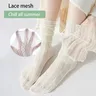 1 paio Lolita Lace JK calze Bow Knot Lolita Socks calze lunghe femminili Lolita Soft Sister Jk