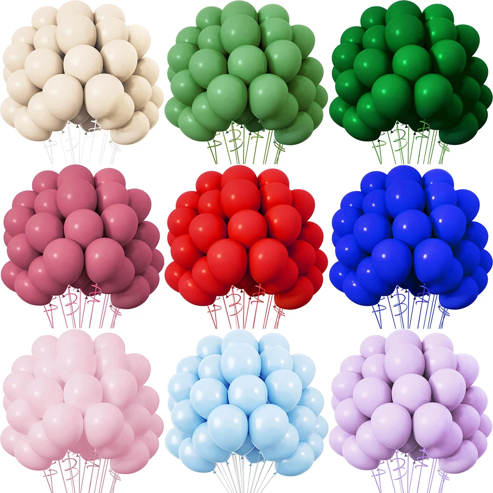 10/20/30 stücke Retro Grüne Luftballons Sand Weiß Rosa Königsblau Latex Ballon Geburtstag Baby Shower Party Decor hochzeit Helium Globos Image
