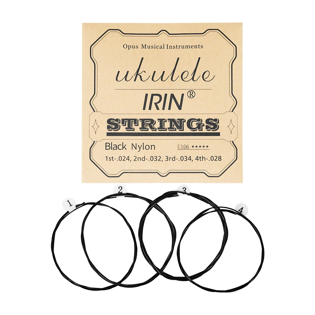 4Pcs Ukulele String 21/23/26 Zoll Ukulele Instrument Schwarz Nylon String 4-string Mini Gitarre Draht gitarre Ersatz Zubehör Image
