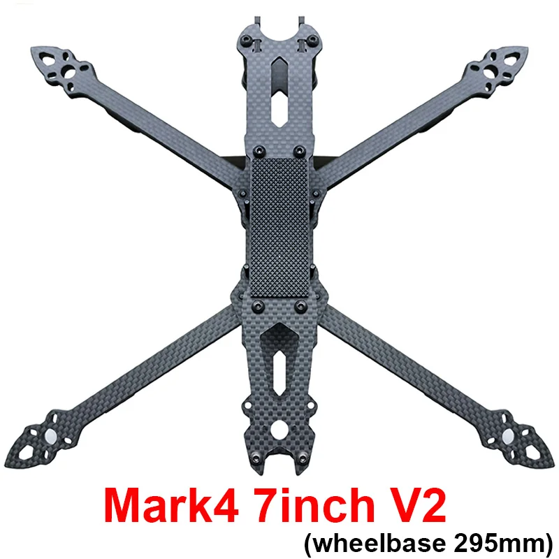 Mark4 V2 Mark 4 7 Zoll 295 mm / 8 Zoll 367 mm / 9 Zoll 387 mm / 10 Zoll 427 mm 3K Vollcarbon-TrueX-Rahmen für FPV-Kamera-Kit Image
