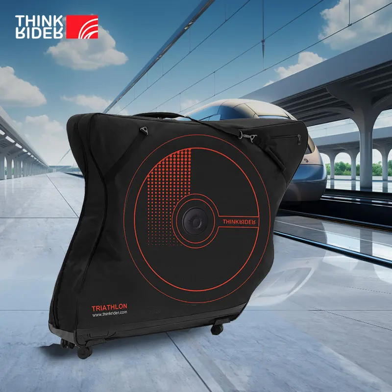 ThinkRider Borsa da trasporto per bici Borse da viaggio per bicicletta per 700C Borsa per bagagliaio per auto per bici da strada Valigia Accessori Pacchetto di stoccaggio portatile