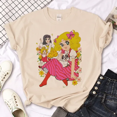Süßigkeiten Süßigkeiten T-Shirt Frauen Anime Streetwear T-Shirt Mädchen lustige japanische y2k