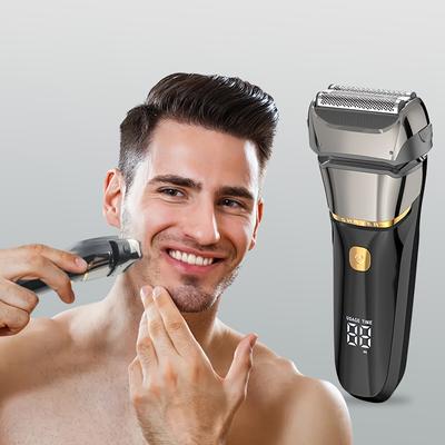 Rechargeable Wet/dry Electric Razor For Men - Led ...