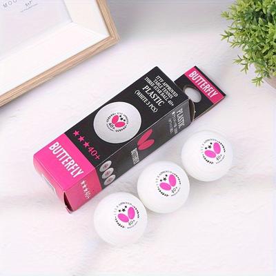 3pcs, Professional Table Tennis Balls, Pong Balls For Indoor Outdoor Training Competition