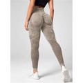 Per donna Pantaloni da yoga Leggings da yoga Vita Alta Yoga Allenamento in Palestra Pilates Collant Grafico Nero Verde militare Cachi Gli sport Abbigliamento sportivo Elasticizzato Taglia piccola