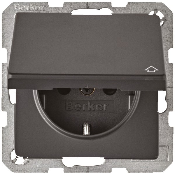 Berker SCHUKO-Steckdose anth/sa 47516076 Image