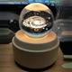 10 Different 3D Carved Crystal Balls, Wooden Music Box, Led Night Light, Rotatable Mechanical Music Box, Birthday Milky Way