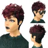 1 b99j # Pixie Cut parrucca capelli umani per le donne breve Pixie Bob parrucche di ricambio onda a