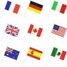 Bandiere a onde a mano bandiere di paesi diversi del mondo 14*21cm dimensioni bandiera